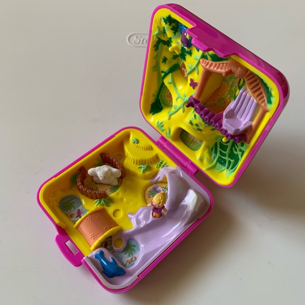 Vintage Polly Pocket Wild Zoo World Set